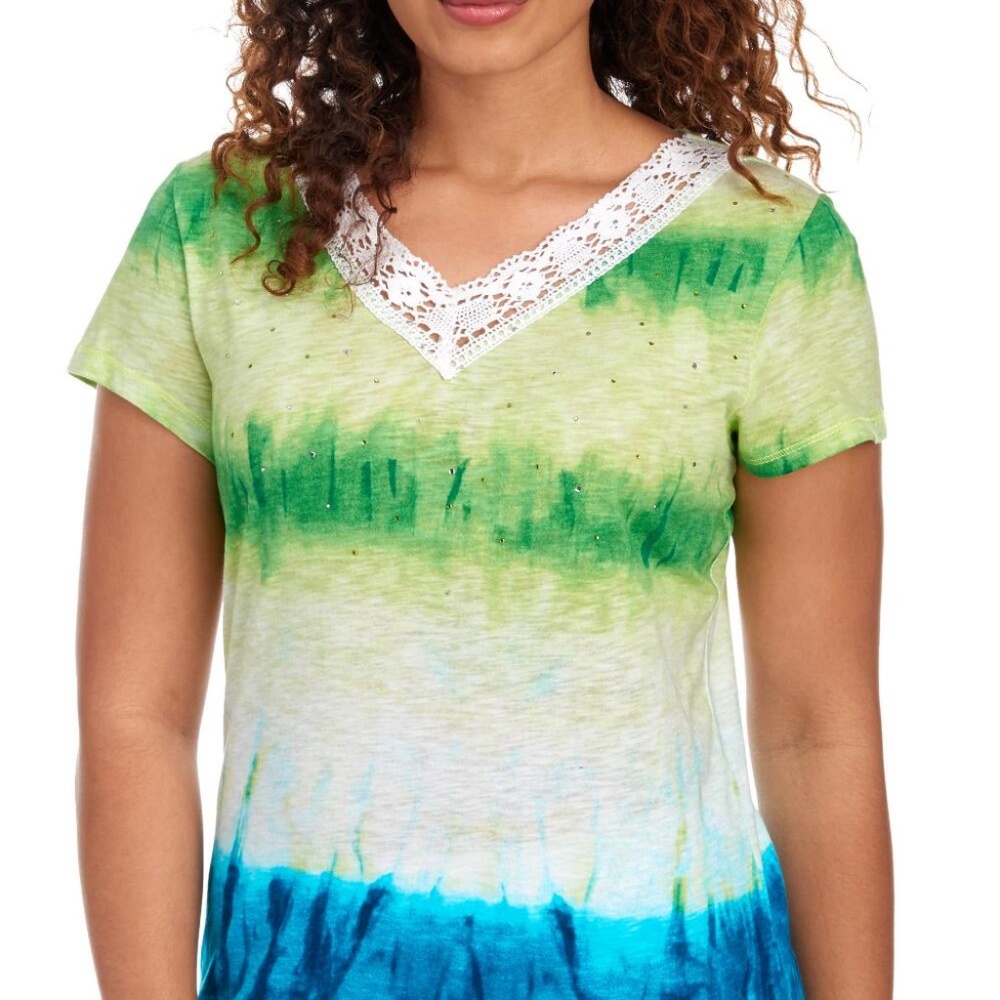 Tie dye lace trim t shirt NWT 4 for  $20